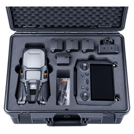 Lykus Titan M350 Waterproof Hard Case for DJI Mavic 3 Pro/Classic, RC Pro and DJI RC Simultaneously, Support RC Lanyard [CASE ONLY]