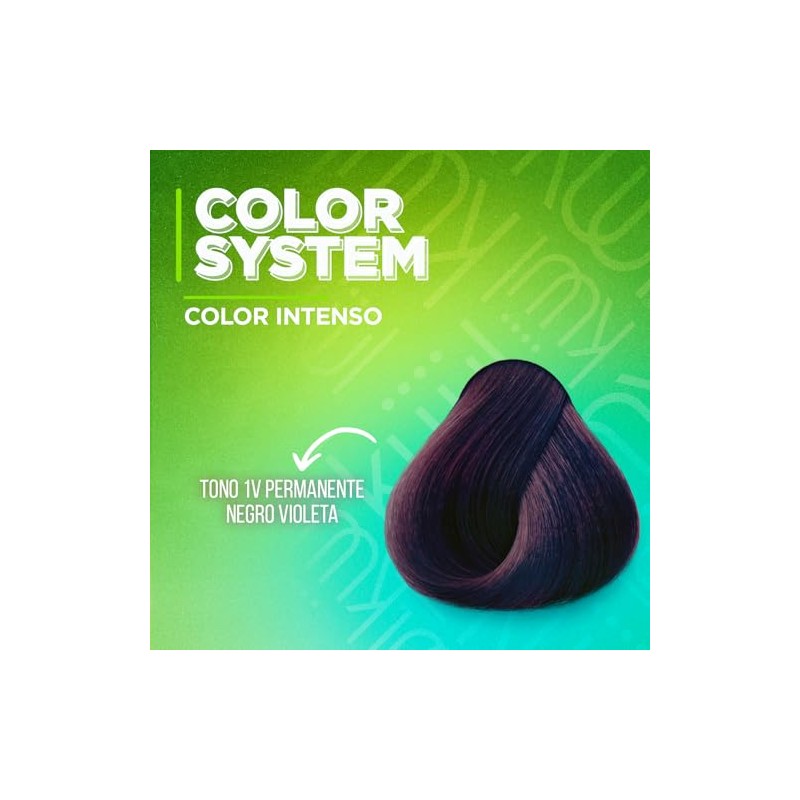 KÜÜL Color System Tono Negro Violeta Tinte Permanente, Hidratación 90
