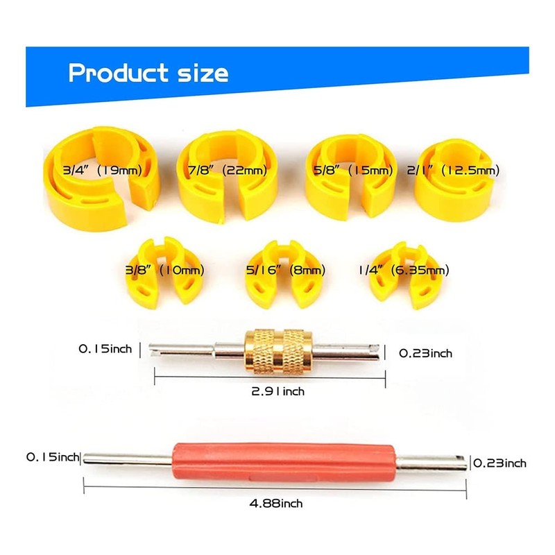 Comphic 16Pcs Car AC Line Disconnect Tool Set Auto Fuel