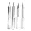 4Pcs VShaped Carving Cutter 2Edged Engraving Bit 4x0.3x15°/4x0.3x20°/4x0.3x25°/4x0.3x30°