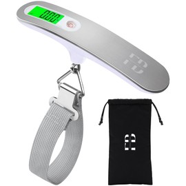 Electronic Luggage Scales with Case Exclusive FrenchBack | Luggage Scales and Electronic Pocket Scales Portable Up to 50kg/110lb with Tare Function - Ideal for Travel
