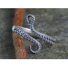 NicoWerk SRI698 Women's Silver Ring Tentacle 925 Sterling Silver Octopus