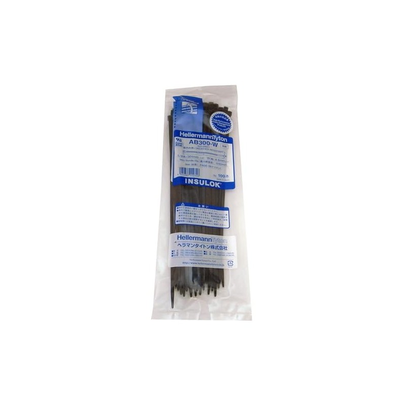 Heraman Titon Binding Bands, Insulation Lock AB300-W, Pack of 100,