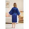 CuteOn Kids Girls Satin Silk Kimono Robe Dressing Gown Bathrobe