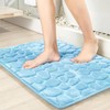 JOYART Bathroom Rugs Sets 3 Pieces,Cobblestone Memory Foam Bath Mat