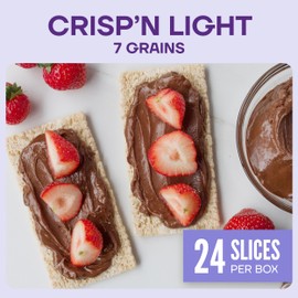 Wasa Crisp’n Light 7 Grains Crispbread, 4.9 oz (Pack of 10), Crackers, Non-GMO Ingredients, 7 Grain Blend, 20 Calories per Slice