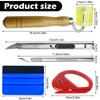 ELLECILA Wallpaper Smoothing Tool Kits, Wallpaper Kit, Multi-Function Smoothing Tool