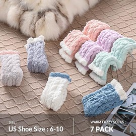 Calcetines de invierno para mujer,Calcetines de Lana Merino Térmicos Mujer Invierno Grueso Calcetines de Punto Algodón Cálidos Transpirables Lana para Mujeres Hombres 5 Pares (C)