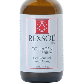 REXSOL Collagen serum Cell Renewal Anti-aging With Vitamin C, Vitamin E & Chamomile Help boosts skin's natural ability to produce new collagen and Elastin Refines skin texture.(50 ml/1.7 fl oz)