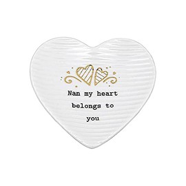 Thoughtful Words Nan Ceramic Heart Shaped Trinket Tray Gift Idea 310451