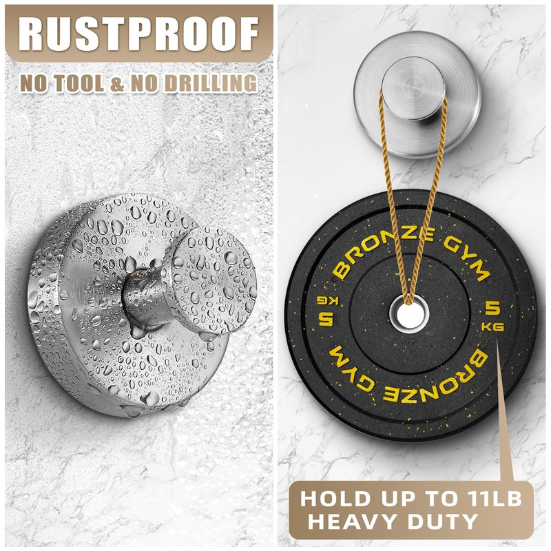 Fenas Suction Cup Hooks for Shower No-Drill Bathroom Hooks for