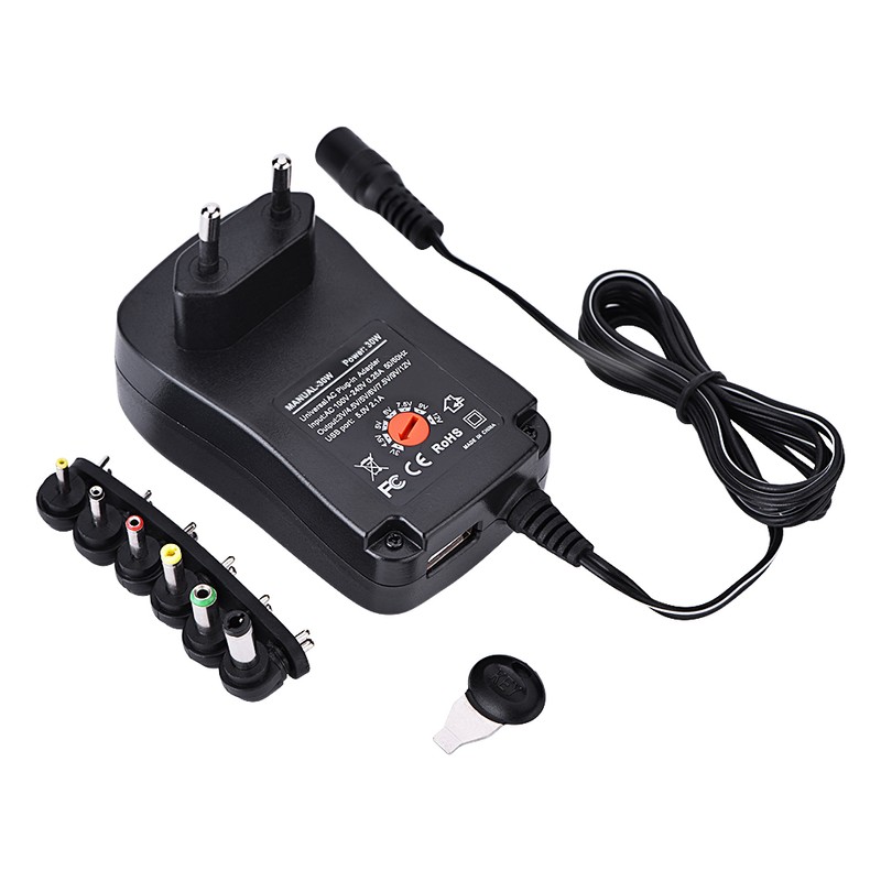 Universal AC / DC Power Adapter Supply 5V 2.1A USB