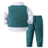 Volunboy Baby Suit Boys' Suit Vest Shirt with Bow Tie