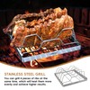 COPOTTEY 5-Piece BBQ Tools Set - Foldable Stainless Steel Rib