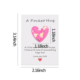 I Love You Gifts for Him Her Pocket Hug Token for My Brother Sister for Granddaughter Grandson Birthday Gifts for Dad Mom Long Distance Relationship Gifts for Girlfriend Boyfriend