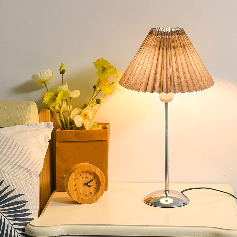 LED Table Lamp Metal Nightstand Bedside Lamp 3 Color with