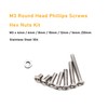 binifiMux 360pcs M3 x 4mm / 6mm / 8mm /