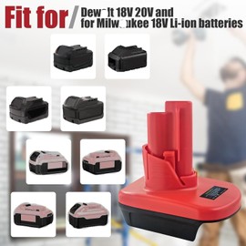 YRhplm for Milwaukee M18 to M-12 Battery Adapter, DM20M12 for Milwaukee 18V to 12V Converter, Convert for Milwaukee 18V Battery to 12V Battery Tools