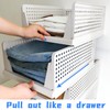 BGRQRIQ 4-Pack Stackable Closet Organizer, Space-Saving Foldable Bins | Waterproof