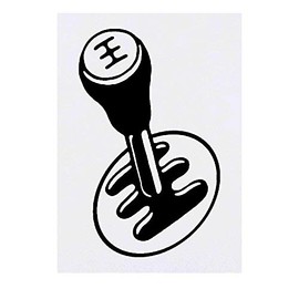 'Gearstick' Temporary Tattoo - Water Resistant, Skin-Safe, Non-Toxic Transfer (TO00028769)