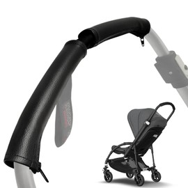 Faux Leather Protective Covers Compatible with Bugaboo Fox 1, 2 and 3 | BEE 5 and 6 | Pushchair Push Bar Handle Protective Covers to Fit Over the Original Cases