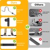 Gzlozak Clothes Hanger Reaching Hook, 49"-91" High Reach Garment Hook