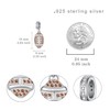 Football Charm for Women 925 Sterling Silver Football Charms for