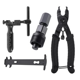 Kumo 4-Piece Bicycle Chain Cutter Master Link Pliers Crank Removal Tool Bicycle Chain Checker 【Bicycle Repair Tool 4-Piece Set】 Bicycle Removal Repair Tool Bottom Bracket Repair for Mountain Bike