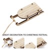 BESPORTBLE Mini Sledge Miniature Wooden Mini Sledge Kit Table Top