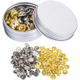 50 Piezas Pin, Pines, Pines Metalicos, Muy Adecuado para Todo Tipo De Ropa Y Otros Lugares, como como La Parte Posterior De Los Pasadores, Sombreros, Clavos De Corbata, Etc (Oro + Plata)