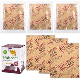 Wisesorb 8 Gram 15 Pack 58% Two-Way Humidity Control Packs for Storing 1 oz, Size 8 for Small Storage Containers Resealable Bags, Hydration Packets Moisture Control Packets Individually Wrapped