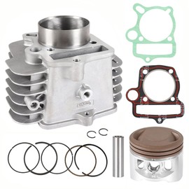 YX140 56mm Cylinder Head Assembly with Piston Ring Kit Replacement for 140cc 150cc 1P56YMJ 1P56FMJ 1P56FMJ-5 W150-5 Engine Dirt Pit Bike ATV Quad Parts