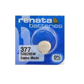 Renata 377 SR626SW Batteries - 1.55V Silver Oxide 377 Watch Battery (100 Count)