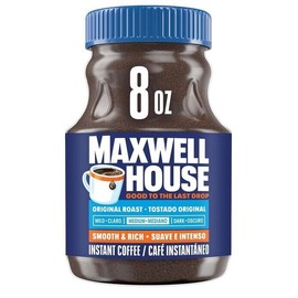 Maxwell House Original Roast Instant Coffee, 8 oz Jar, Free Shipping