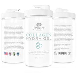 Conductive Facial Treatment Gel - Packed with Collagen, Peptides, Hyaluronic Acid, Cucumber, Botanical Extracts - Microcurrent, Ultrasonic, Galvanic Facials (32 Oz)