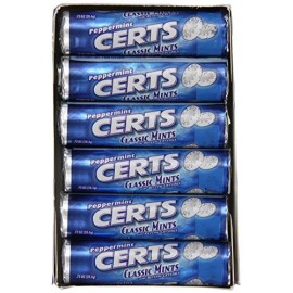 Certs 24 Rolls Certs Mints Peppermint Classic Mints