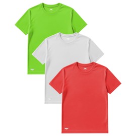 AMERICAN HEAVEN Men's Short Sleeve Work Out Crew Neck T-Shirts | Dry Fit Active Athletic Gym Tee Tops | Multi Packs Colors