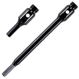 Pack Of 2 x Hex Shank Drill Adapters/Arbors For Use With Diamond Core Drill Bits. K Taper Shank System. 1/2" BSP Thread. 1 x 88mm Long Hex Adapter & 1 x 240mm Extra Long Hex Adapter