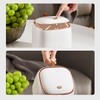 AIMALL Fashion Desktop Trash Can, Compact Self-Design Light Luxury Trash