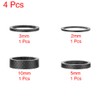 X AUTOHAUX 12pcs Headset Spacer Matte Black Carbon Fiber Handlebar