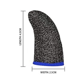 PUBG Game Finger Sleeve Set, 4 Pieces Touch Screen Thumb Cover with Lightweight and Breathable Professional Game Finger Cover with Non-Slip and Sweatproof Surface, High Sensitivity