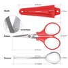 SAMSFX Fishing Boat Scissors and Hook Remover Tools with Sheath