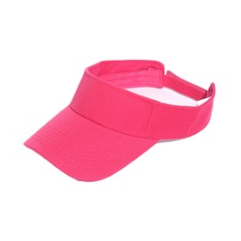 Lopsity Unisex Sun Visor Cap Adjustable Sport Sun Visor Hats Cap for Women and Men When Golf,Tennis,Running,Beach Volleyball (Rose red)