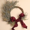 LaRibbons Burgundy Ribbon Wired Christmas Dupioni,2.5" x 10 Yards