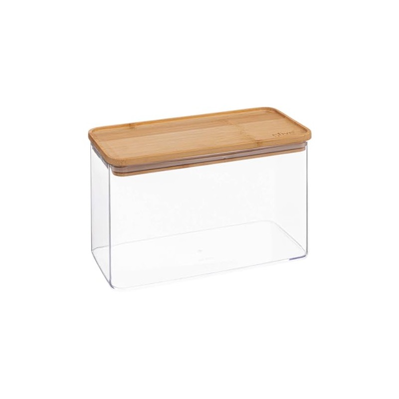 Storage container rectangular bamboo lid "eske" 2 l 5 five