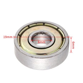 10 Pcs Ball Bearings Metal Shielded Carbon Steel Miniature 626ZZ Ball Bearings