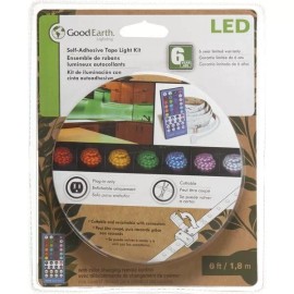 Good Earth (1)-Good Earth 6 ft L. Plug-In Color Changing LED Tape Light. AC1068-WHG-06L