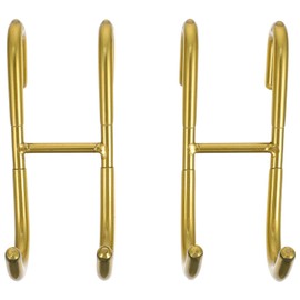 DOITOOL 2pcs Stainless Steel Hanging Hooks Organizer for Back Door Strong Load-Bearing Home Storage for Towels Clothes and More