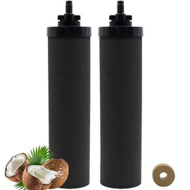 Water Filters Replacement for Berkey, 2 Pack Black Purification Elements for BB9-2 Gravity Filtration System