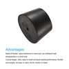 MECCANIXITY Rubber Tapered Plug 33mm to 41mm with Hole Test